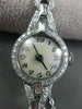 ANTIQUE LARGE 1.15CT OLD MINE DIAMOND PLATINUM MECHANICAL ROUND WATCH #22196
