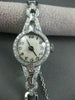 ANTIQUE LARGE 1.15CT OLD MINE DIAMOND PLATINUM MECHANICAL ROUND WATCH #22196