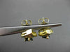 ESTATE 1.95CT DIAMOND & SAPPHIRE 14KT YELLOW GOLD CLUSTER STUD EARRINGS #23346