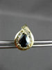 ESTATE 1.95CT DIAMOND & SAPPHIRE 14KT YELLOW GOLD CLUSTER STUD EARRINGS #23346