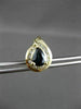 ESTATE 1.95CT DIAMOND & SAPPHIRE 14KT YELLOW GOLD CLUSTER STUD EARRINGS #23346