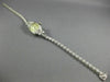 ANTIQUE BULOVA 1.20CT OLD MINE DIAMOND 14KT WHITE GOLD SQUARE TENNIS WATCH #2199