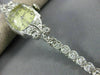 ANTIQUE BULOVA 1.20CT OLD MINE DIAMOND 14KT WHITE GOLD SQUARE TENNIS WATCH #2199