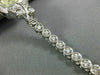 ANTIQUE BULOVA 1.20CT OLD MINE DIAMOND 14KT WHITE GOLD SQUARE TENNIS WATCH #2199