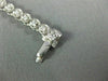 ANTIQUE BULOVA 1.20CT OLD MINE DIAMOND 14KT WHITE GOLD SQUARE TENNIS WATCH #2199