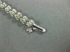 ANTIQUE BULOVA 1.20CT OLD MINE DIAMOND 14KT WHITE GOLD SQUARE TENNIS WATCH #2199