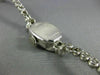 ANTIQUE BULOVA 1.20CT OLD MINE DIAMOND 14KT WHITE GOLD SQUARE TENNIS WATCH #2199