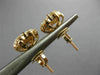 ESTATE 2.0CT DIAMOND 14KT ROSE GOLD 3D CLASSIC FLOWER STUD SCREW BACK EARRINGS