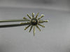 ESTATE LARGE 1.52CT DIAMOND 14KT WHITE GOLD FLOWER SNOWFLAKE SCREW BACK EARRINGS