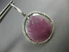 ESTATE 21.67CT DIAMONDS & AAA PINK TOURMALINE 14K WHITE GOLD 3D HANGING EARRINGS