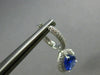 ESTATE LARGE 7.0CT DIAMOND & AAA TANZANITE 14KT WHITE GOLD DOUBLE HALO EARRINGS