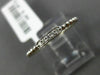 ESTATE .04CT ROUND DIAMOND 14K WHITE GOLD 3D FIVE STONE MILGRAIN BEADED FUN RING