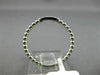 ESTATE .04CT ROUND DIAMOND 14K WHITE GOLD 3D FIVE STONE MILGRAIN BEADED FUN RING
