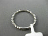 ESTATE .04CT ROUND DIAMOND 14K WHITE GOLD 3D FIVE STONE MILGRAIN BEADED FUN RING