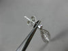 ESTATE LARGE 1.72CT DIAMOND 18KT WHITE GOLD 3D MARQUISE SHAPE HANGING EARRINGS