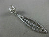 ESTATE LARGE 1.72CT DIAMOND 18KT WHITE GOLD 3D MARQUISE SHAPE HANGING EARRINGS