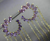ESTATE LARGE 10.0CT AAA AMETHYST 14K YELLOW GOLD FLOWER JOURNEY HANGING EARRINGS
