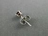 ESTATE .60CT AAA RUBY 14KT WHITE GOLD 3D CLASSIC SOLITAIRE ROUND STUD EARRINGS