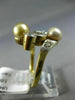 ANTIQUE WIDE 1.1CT DIAMOND AAA SOUTH SEA PEARL 18KT YELLOW GOLD ANNIVERSARY RING