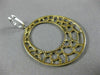 ESTATE EXTRA LARGE 3.68CT WHITE YELLOW & BLACK DIAMOND 18KT YELLOW GOLD EARRINGS