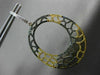 ESTATE EXTRA LARGE 3.68CT WHITE YELLOW & BLACK DIAMOND 18KT YELLOW GOLD EARRINGS