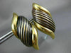 ESTATE EXTRA LARGE 18KT YELLOW GOLD LEAF SWIRL ITALIAN DESIGN CLIP ON EARRINGS
