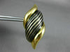 ESTATE EXTRA LARGE 18KT YELLOW GOLD LEAF SWIRL ITALIAN DESIGN CLIP ON EARRINGS