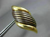ESTATE EXTRA LARGE 18KT YELLOW GOLD LEAF SWIRL ITALIAN DESIGN CLIP ON EARRINGS