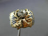 ANTIQUE .55CT OLD MINE DIAMOND & AAA ENAMEL 14K YELLOW GOLD BPOE MENS RING 26357