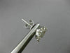 ESTATE 1.49CT DIAMOND 18KT WHITE GOLD CLUSTER TEAR DROP PEAR SHAPE STUD EARRINGS