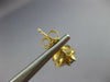 ESTATE 1.36CT DIAMOND PEAR TANZANITE 14K YELLOW GOLD POST FILIGREE EARRINGS 9762