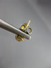 ESTATE .72CT ROUND DIAMOND 14K YELLOW GOLD CLASSIC CHANNEL HUGGIE EARRINGS #6168