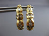 ESTATE .72CT ROUND DIAMOND 14K YELLOW GOLD CLASSIC CHANNEL HUGGIE EARRINGS #6168