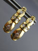 ESTATE .72CT ROUND DIAMOND 14K YELLOW GOLD CLASSIC CHANNEL HUGGIE EARRINGS #6168