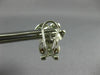 ESTATE LARGE .81CT DIAMOND 18KT WHITE GOLD 3D CLASSIC FLOWER CLIP ON EARRINGS