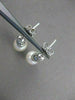 ESTATE .50CT DIAMOND & SOUTH SEA PEARL 14K WHITE GOLD PAVE HANGING EARRINGS 2667