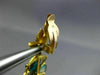 ANTIQUE LARGE TURQUOISE 18K YELLOW GOLD HANDCRAFTED OVAL FLOWER CLIP ON EARRINGS