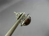 ESTATE LARGE 8.05CT DIAMOND & CABOCHON TOURMALINE 14KT WHITE GOLD HALO EARRINGS