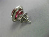 ESTATE LARGE 8.05CT DIAMOND & CABOCHON TOURMALINE 14KT WHITE GOLD HALO EARRINGS