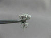 ESTATE LARGE 2.17CT DIAMOND 14KT WHITE GOLD FLOWER CLUSTER EARRINGS CUTE! #2860