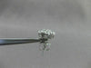 ESTATE LARGE 2.17CT DIAMOND 14KT WHITE GOLD FLOWER CLUSTER EARRINGS CUTE! #2860