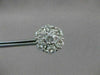 ESTATE LARGE 2.17CT DIAMOND 14KT WHITE GOLD FLOWER CLUSTER EARRINGS CUTE! #2860