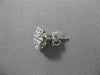 ESTATE LARGE 2.17CT DIAMOND 14KT WHITE GOLD FLOWER CLUSTER EARRINGS CUTE! #2860
