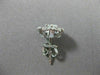 ESTATE LARGE 2.17CT DIAMOND 14KT WHITE GOLD FLOWER CLUSTER EARRINGS CUTE! #2860