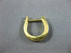 ESTATE .28CT ROUND DIAMOND 14K YELLOW GOLD 7 STONE CHANNEL HUGGIE EARRINGS 22502