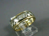 ANTIQUE .35CT DIAMOND 14K WHITE YELLOW GOLD FILIGREE ETERNITY WEDDING RING 21370
