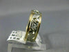 ANTIQUE .35CT DIAMOND 14K WHITE YELLOW GOLD FILIGREE ETERNITY WEDDING RING 21370