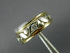 ANTIQUE .35CT DIAMOND 14K WHITE YELLOW GOLD FILIGREE ETERNITY WEDDING RING 21370