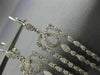 ESTATE LARGE 1.13CT DIAMOND 18KT WHITE GOLD MILGRAIN LEVERBACK HANGING EARRINGS