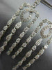 ESTATE LARGE 1.13CT DIAMOND 18KT WHITE GOLD MILGRAIN LEVERBACK HANGING EARRINGS